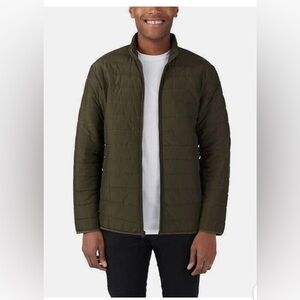 Voyager Men's Polar Fleece Lined
Puffer Jacket, Green A5 size medium